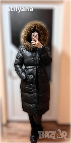 Дълго дамско зимно яке, снимка 2 - Якета - 52434989