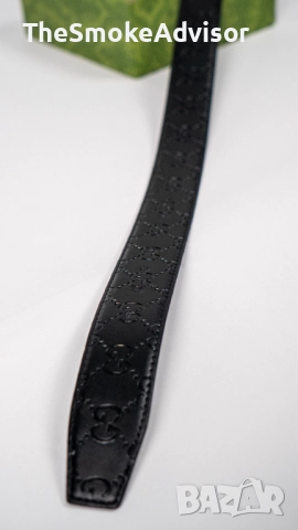 Колан Gucci Snake Double G – черен, 100% естествена кожа, снимка 5 - Колани - 52186897