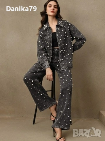 Дамски дънков костюм