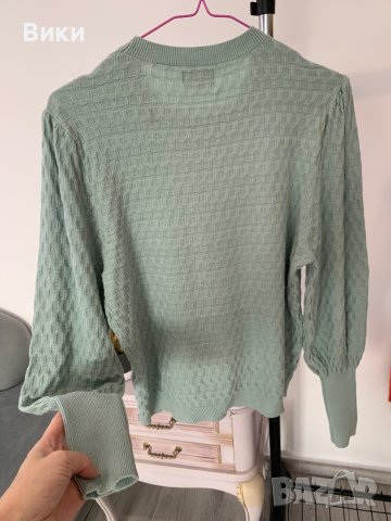 Пуловер цвят мента на Only в размер Л, снимка 11 - Блузи с дълъг ръкав и пуловери - 44407351