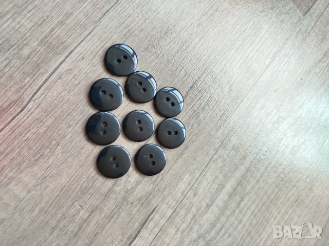 копчетата, черни,18мм., 9бр., снимка 4 - Други - 51060125