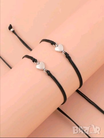 Комплект гривни със сърца за двойки за подарък , снимка 3 - Други - 41782165