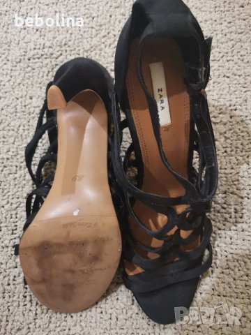 Zara сандали, снимка 5 - Дамски елегантни обувки - 34754322