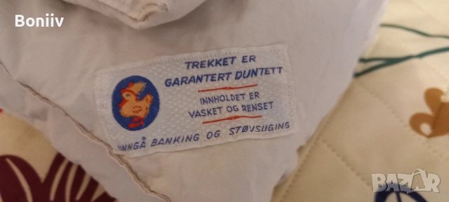 Завивка с естествен пълнеж от  гъши пера и пух, снимка 2 - Олекотени завивки и одеяла - 53212012