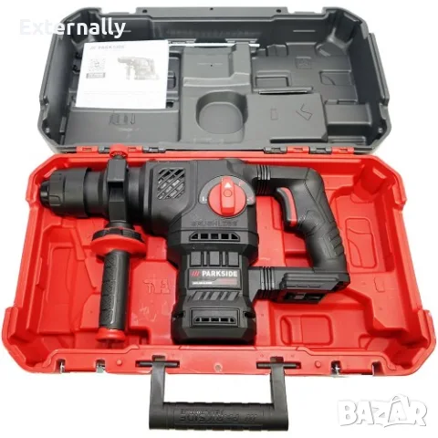 Комбиниран акумулаторен перфоратор PARKSIDE Performance 20V – 5.8J, безчетков, SDS+, нов с гаранция, снимка 2 - Перфоратори - 55948114