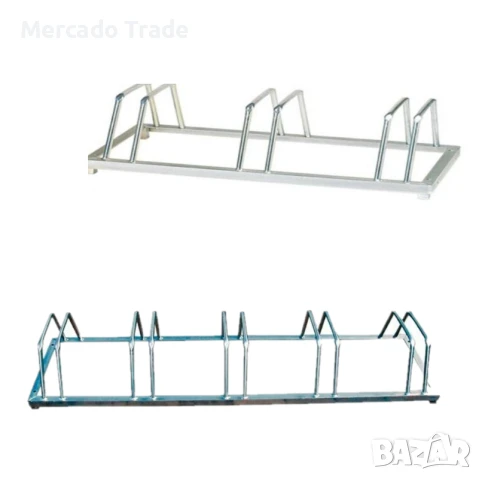Паркинг стойка за велосипеди Mercado Trade, 3 или 5, Стомана, Сива