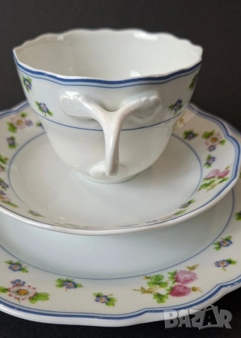 Чаши с подложни и десертни чинии - Hutschenreuther, снимка 4 - Чаши - 49776249