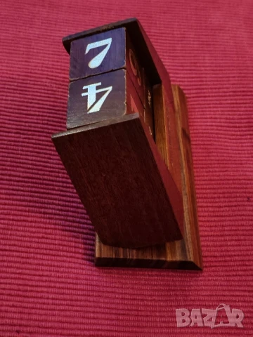 Настолен дървен календар. , снимка 6 - Антикварни и старинни предмети - 50535854