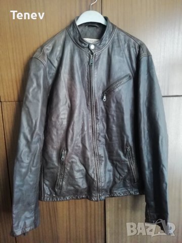 MCS Rugged & Refined Genuine Естествена Кожа Яке 2XL XXL Кожено Оригинално 