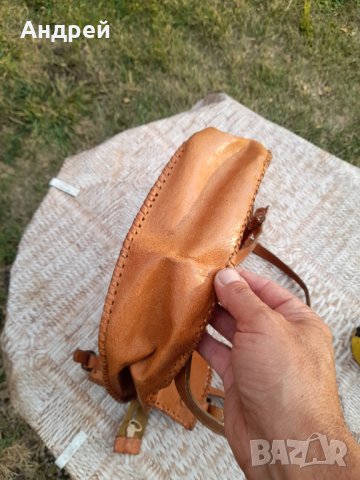 Стара дамска кожена чанта #18, снимка 6 - Антикварни и старинни предмети - 41964607