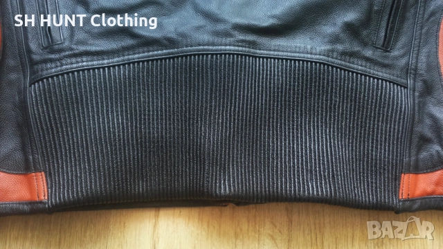 HARLEY DAVIDSON Racing Leather Jacket размер 3XL мото яке естествена кожа 8-27, снимка 5 - Якета - 52159708