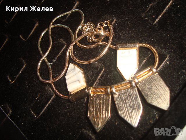 ПОЗЛАТЕН КРАСИВ ФЕШЪН АРТ МЕДАЛЬОН КОЛИЕ ОГЪРЛИЦА 44217, снимка 6 - Колиета, медальони, синджири - 33790399