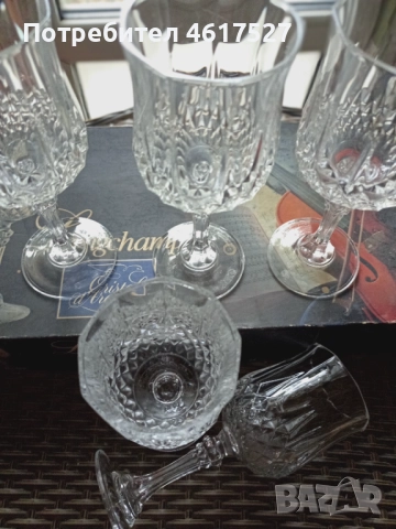 Френски кристални чаши, снимка 5 - Чаши - 51993432