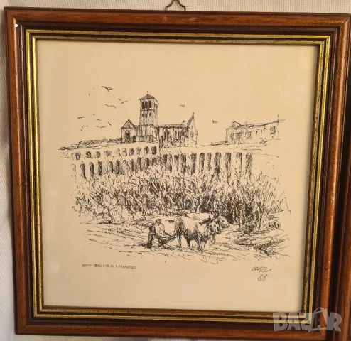 Картини стари немски от 3 бр, снимка 4 - Картини - 48733668