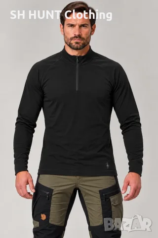 Smartwool Zip Thermo 100% Merino Wool размер M термо блуза 100% Мерино вълна - 476