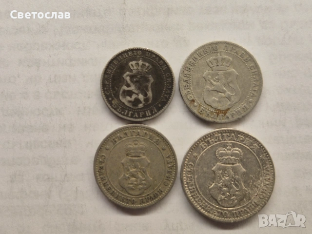 Лот стари български монети от 1888 г. и 1906 г., снимка 2 - Нумизматика и бонистика - 52939141