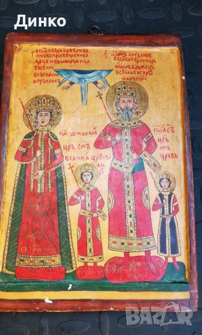 Икона цар Иван Александър., снимка 2 - Антикварни и старинни предмети - 41581062