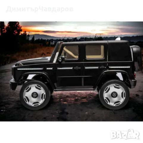 Акумулаторен джип Mercedes EQG Electric G-Class 12V с отварящи се врати меки гуми 4x4, снимка 9 - Електрически играчки - 48720900