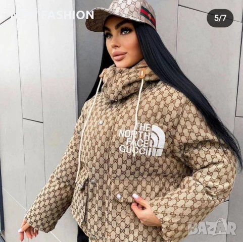 Дамско Зимно Яке ✨The North Face Gucci , снимка 6 - Якета - 51286368