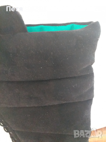 Готини велурени чизми, много удобни , снимка 3 - Дамски ботуши - 36297817