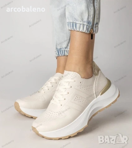 Дамски ниски маратонки със сребърна вложка от Lenkuta, 3цвята , снимка 15 - Маратонки - 51309285