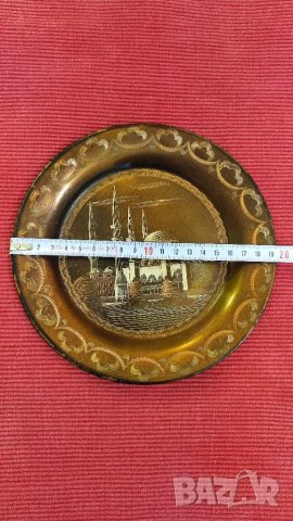 Медна чиния за стена, Света София, Истанбул, Турция. , снимка 5 - Колекции - 40721648