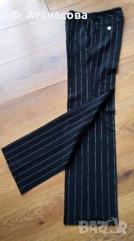 Дизайнерски елегантен панталон Стела Белчева, р-р XS, снимка 6 - Панталони - 51852416