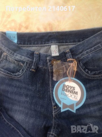 Нови дънки BOYS  DENIM  до ръст 164(13/14г), снимка 4 - Детски панталони и дънки - 41902413