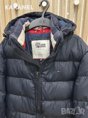 TOMMY HILFIGER Пухено яке в синьо, S, снимка 3 - Якета - 48252999