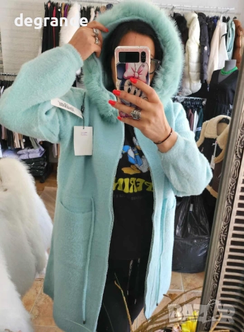 Цвят Мента Кашмирена Жилетка