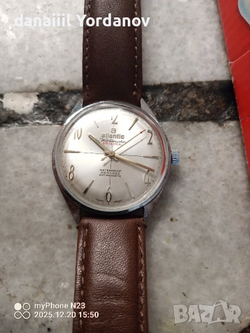 Atlantic worldmaster original 17jewelss , снимка 5 - Антикварни и старинни предмети - 53128903