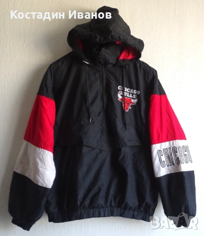 Винтидж Chicago Bulls NBA баскетболен анорак яке Чикаго Булс, снимка 2 - Якета - 53016645