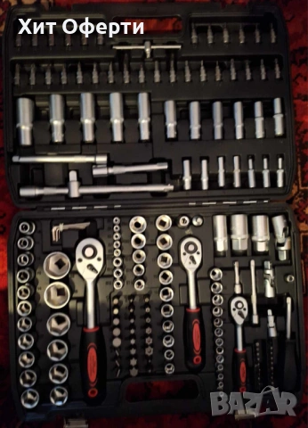 Куфар с инструменти Гедоре 172 части с 3 броя тресчотки, снимка 4 - Други инструменти - 53220876