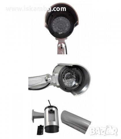 ФАЛШИВА КАМЕРА ЗА ВИДЕОНАБЛЮДЕНИЕ ЗА ВЪНШЕН И ВЪТРЕШЕН МОНТАЖ -ГОЛЯМА - код 1100, снимка 3 - Други - 34091052