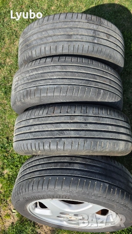 Летни гуми с джанти  195/55/16, снимка 2 - Гуми и джанти - 53837397