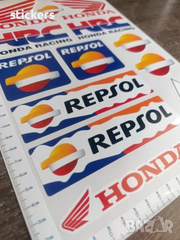 Стикери за Мотор Хонда HRC Repsol Geico Honda, снимка 3 - Аксесоари и консумативи - 51368835