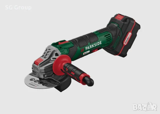 Aкумулаторен ъглошлайф флекс Parkside X 20V + батерия и зарядно