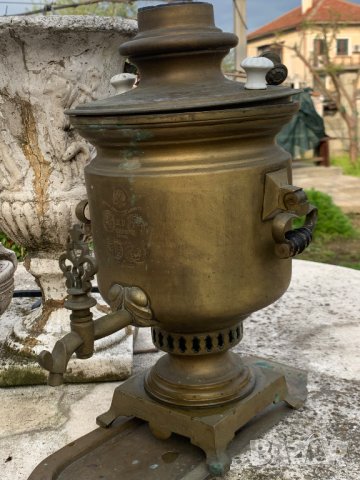 Старинен самовар на въглища от царска Русия , снимка 2 - Антикварни и старинни предмети - 40499535