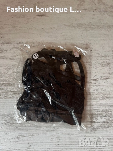 Ново черно дантелено бюстие с ленти под гърдите с регулиращи се презрамки S , M , L , XL размери, снимка 6 - Бельо - 52186927