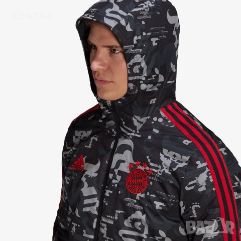 Adidas FC Bayern Munchen - Оригинално мъжко яке размер 2XL, снимка 4 - Якета - 52654085