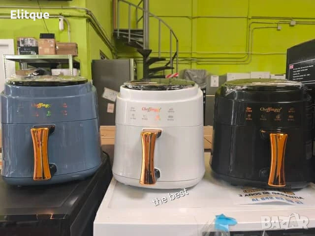 Дигитален въздушен фритюрник Cheffinger Led Air Fryer 1400W - 8L, снимка 13 - Фритюрници - 53187420