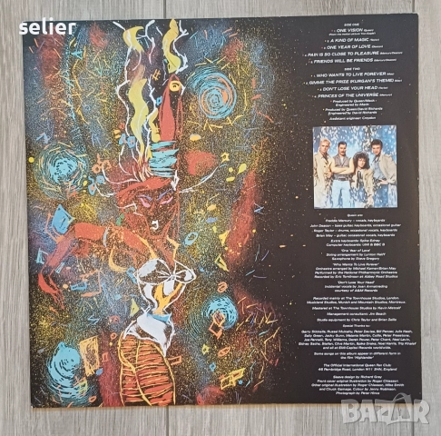 Queen ‎– A Kind Of Magic Издание 🇬🇧 UK 1986г-GATEFOLD Състояние на винила:VG+ Състояние на обложка, снимка 4 - Грамофонни плочи - 52846628