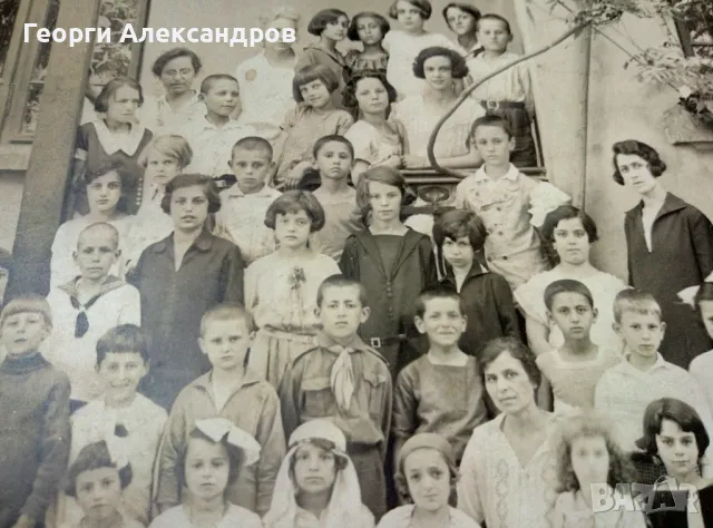 ГОЛЯМА Стара ЧЕРНОБЯЛА КЛАСНА СНИМКА ТВЪРД КАРТОН на УЧЕНИЦИ от ЦАРСТВО БЪЛГАРИЯ, снимка 7 - Колекции - 48724294