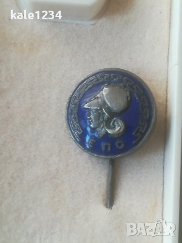 Рядка значка. Футболна федерация Гърция. Geece. Емайл. , снимка 3 - Колекции - 44418802