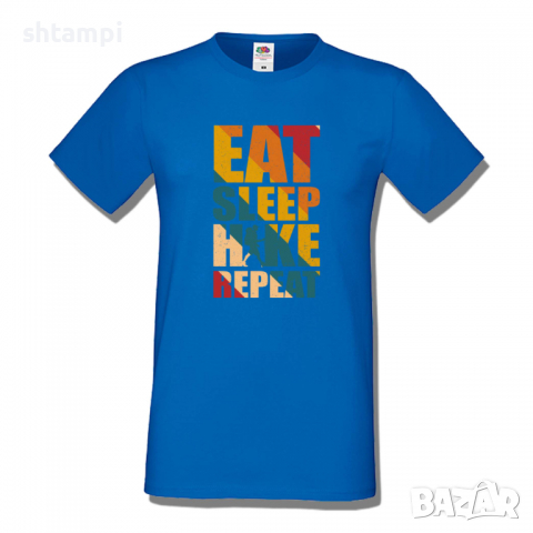 Мъжка тениска Eat Sleep Hike Repeat,Къмпинг,Планина,Изненада,Подарък,Поход,Връх,Хижа,, снимка 5 - Тениски - 36348723