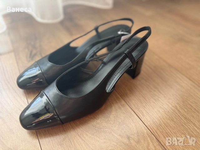 Черни дамски обувки H&M – елегантни и удобния, снимка 2 - Дамски елегантни обувки - 52614129
