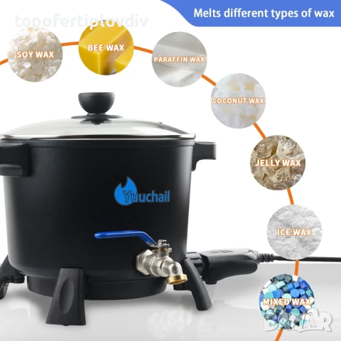 Уред/топилка за восък Yuuchail 7L Wax Melter,Гаранция, снимка 4 - За пчели - 51141972