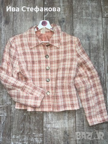 Разкошно  елегантно розово бяло сако букле , снимка 11 - Сака - 42366614