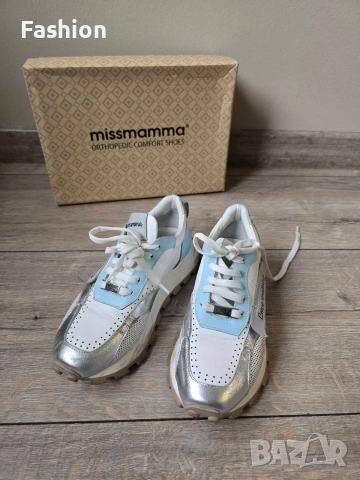Ортопедични дамски маратонки \ сникърси от естествена кожа MISSMAMMA, снимка 2 - Маратонки - 53093538