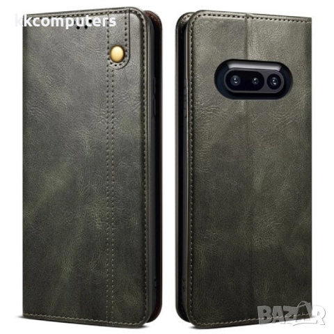 Nothing Phone (3a) Crazy Horse Texture Wallet Калъф и Протектор